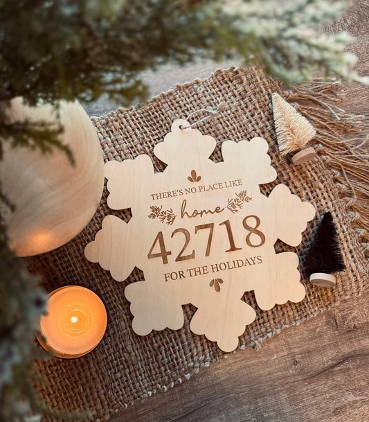 There's No Place Like Home Snowflake - 42718 Zip Code