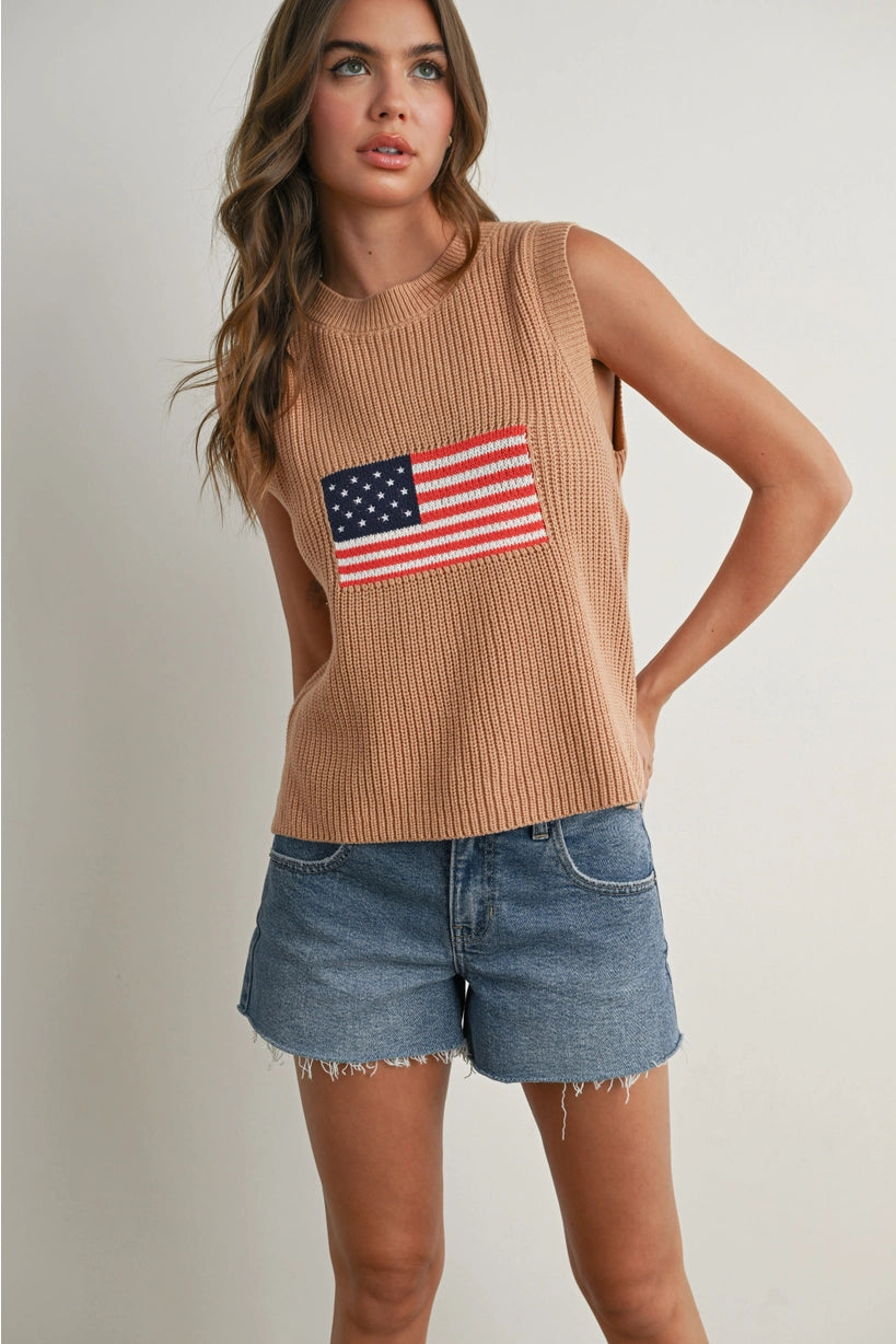 Crochet Flag Vest