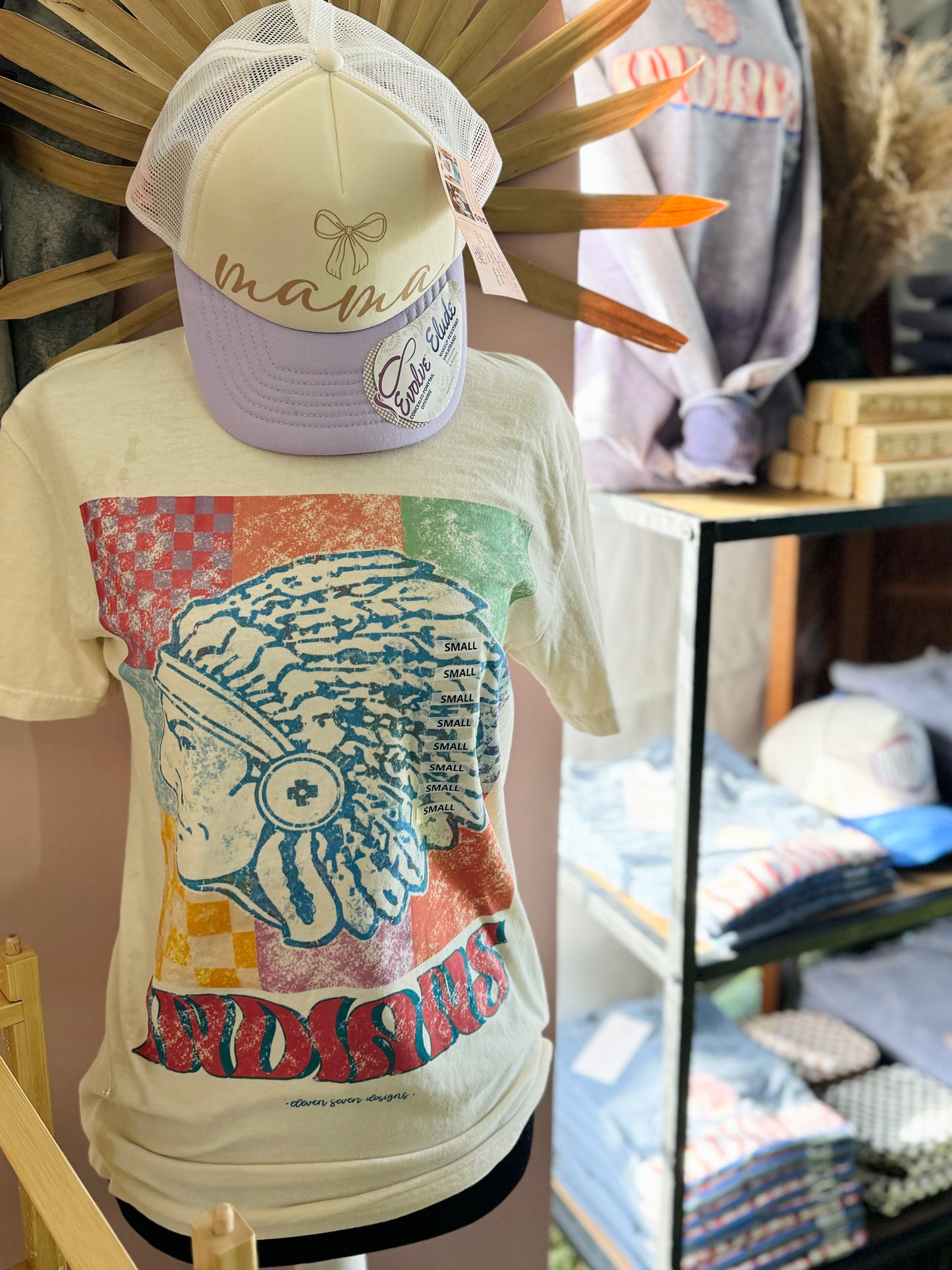 Colorful Squares Indians Tee