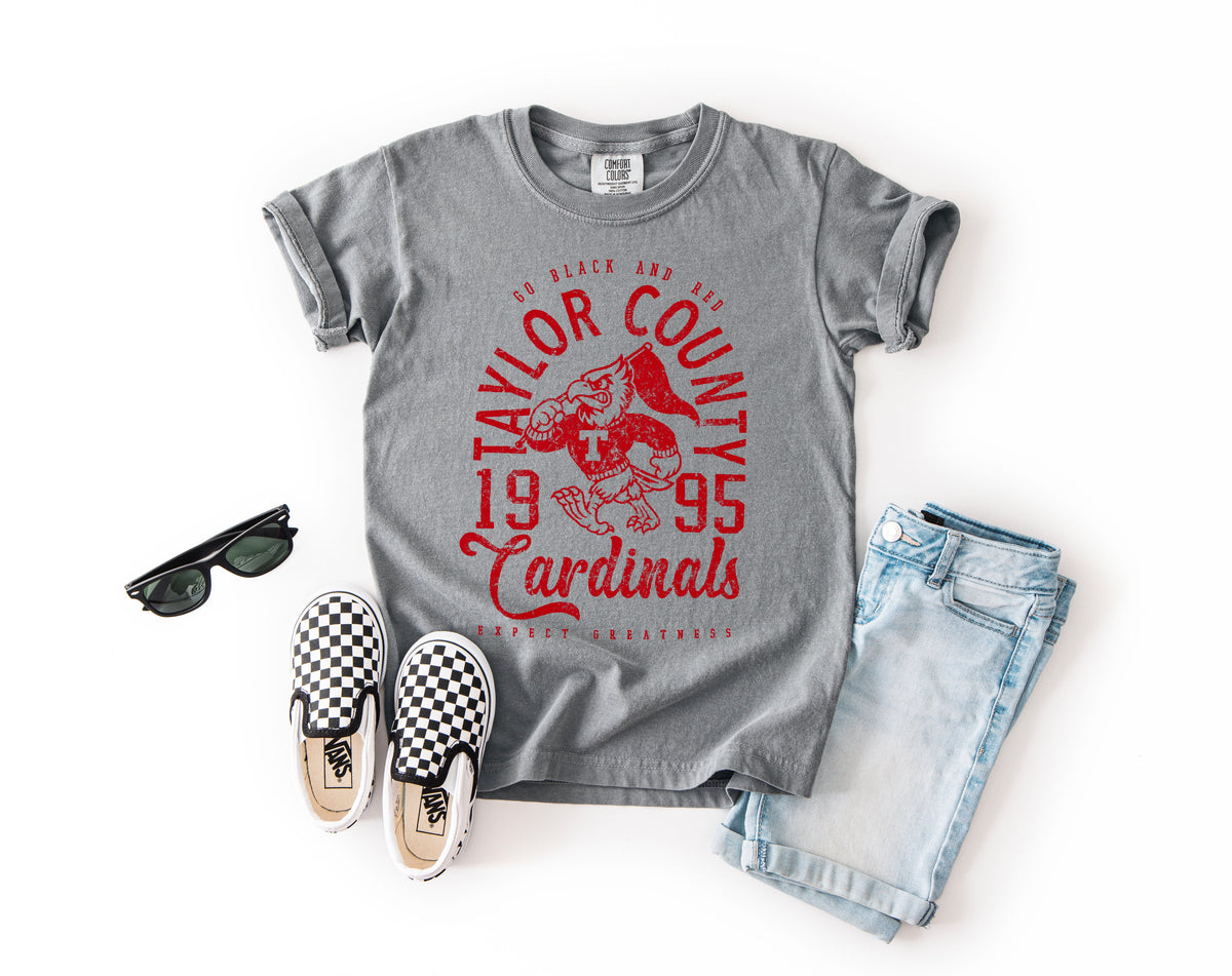YOUTH - Vintage Inspired 1995 Taylor County Cardinals Tee
