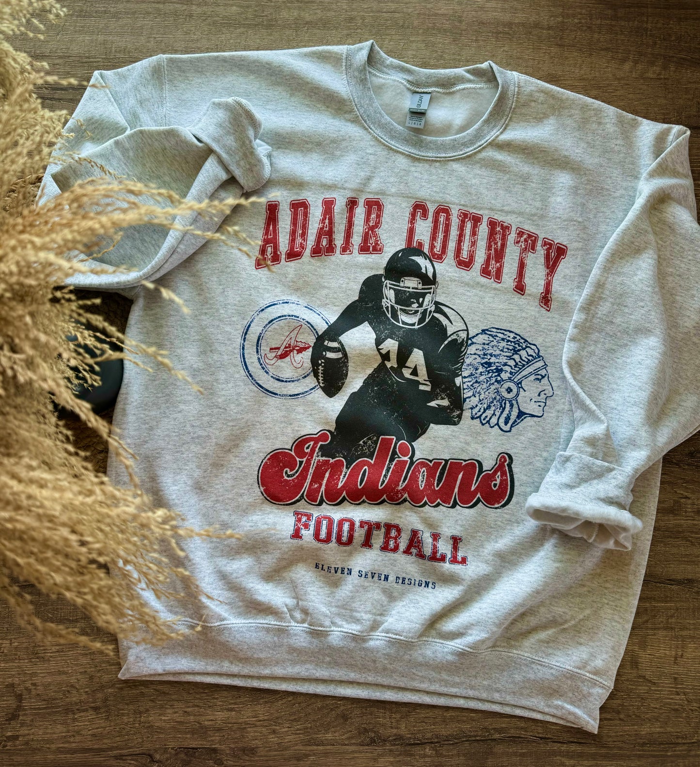 Adair County Indians Football Player Sweatshirt