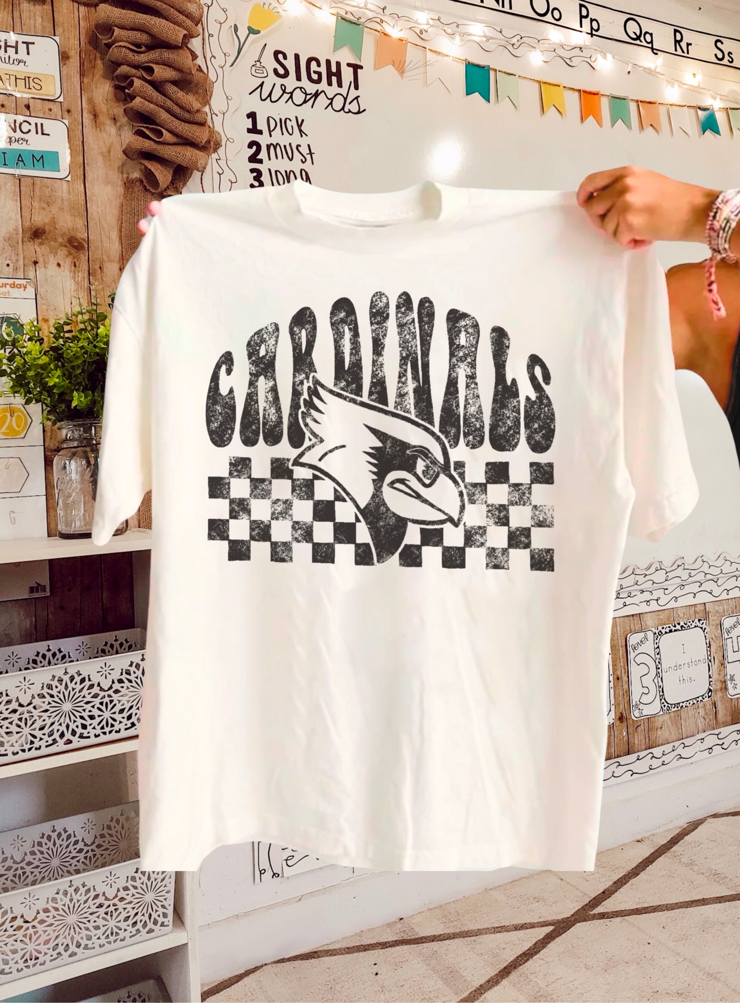 Charcoal Checkered Cardinals