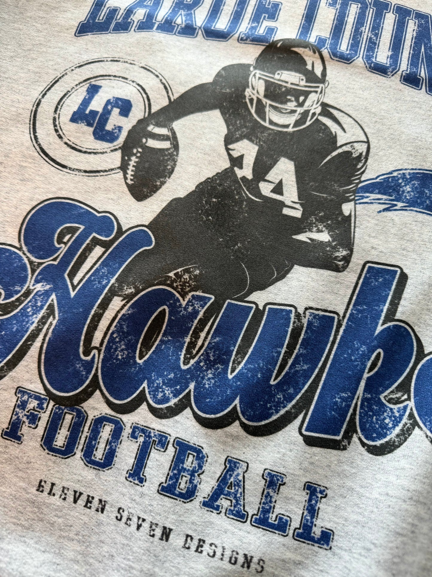 Larue County Hawks Football Player Sweatshirt