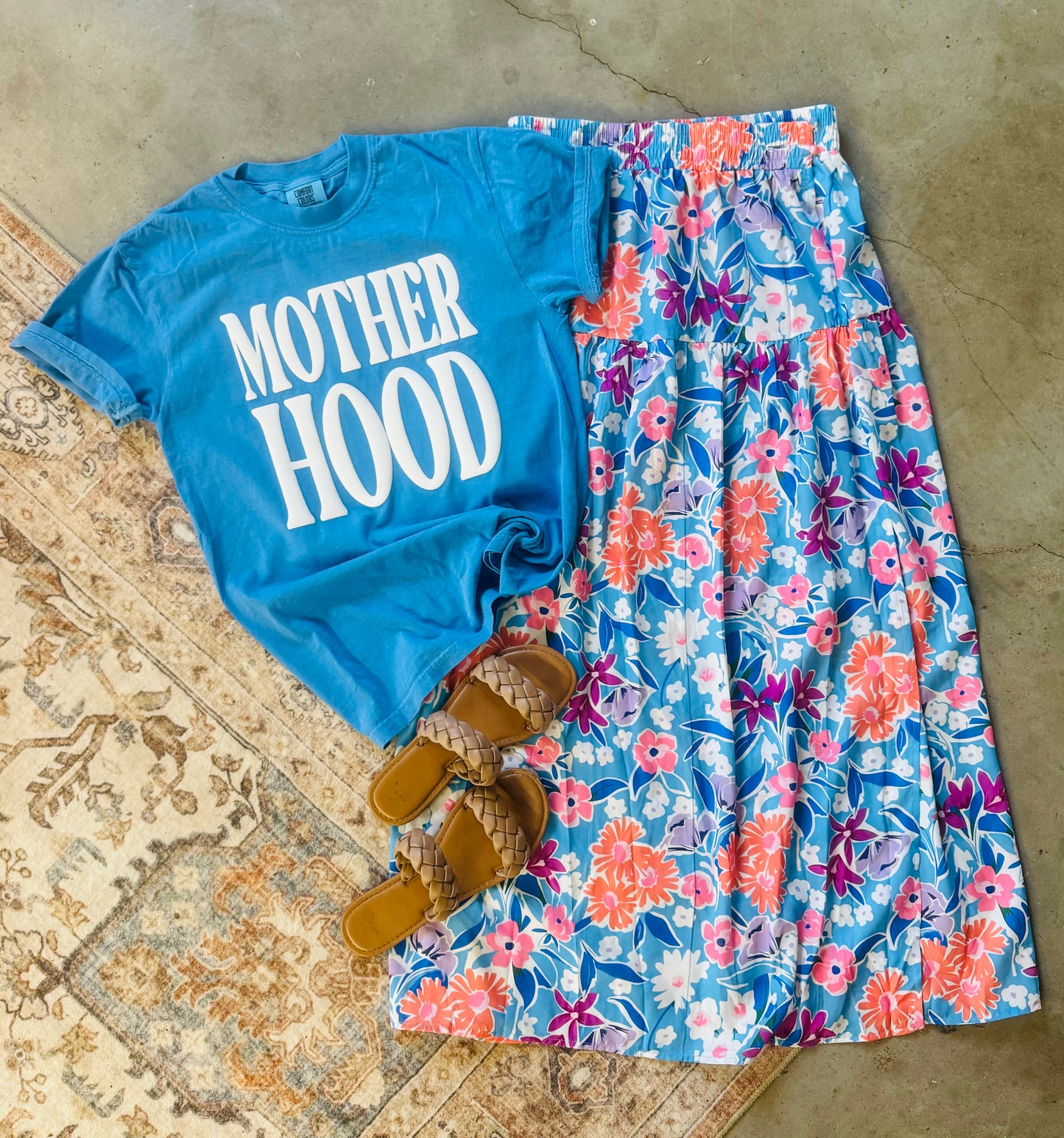 Floral High Waisted Wrap Skirt