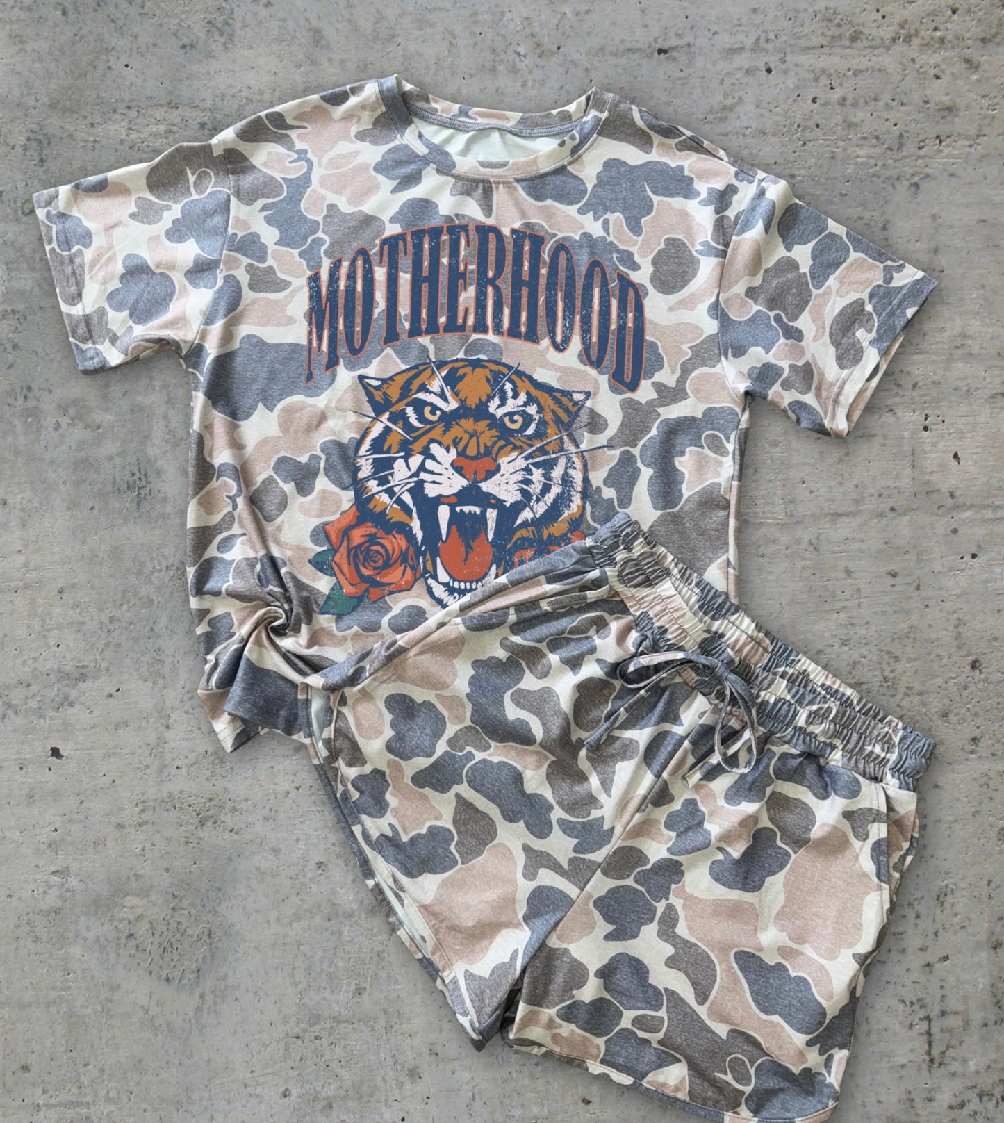Motherhood Camo Tee & Short Set