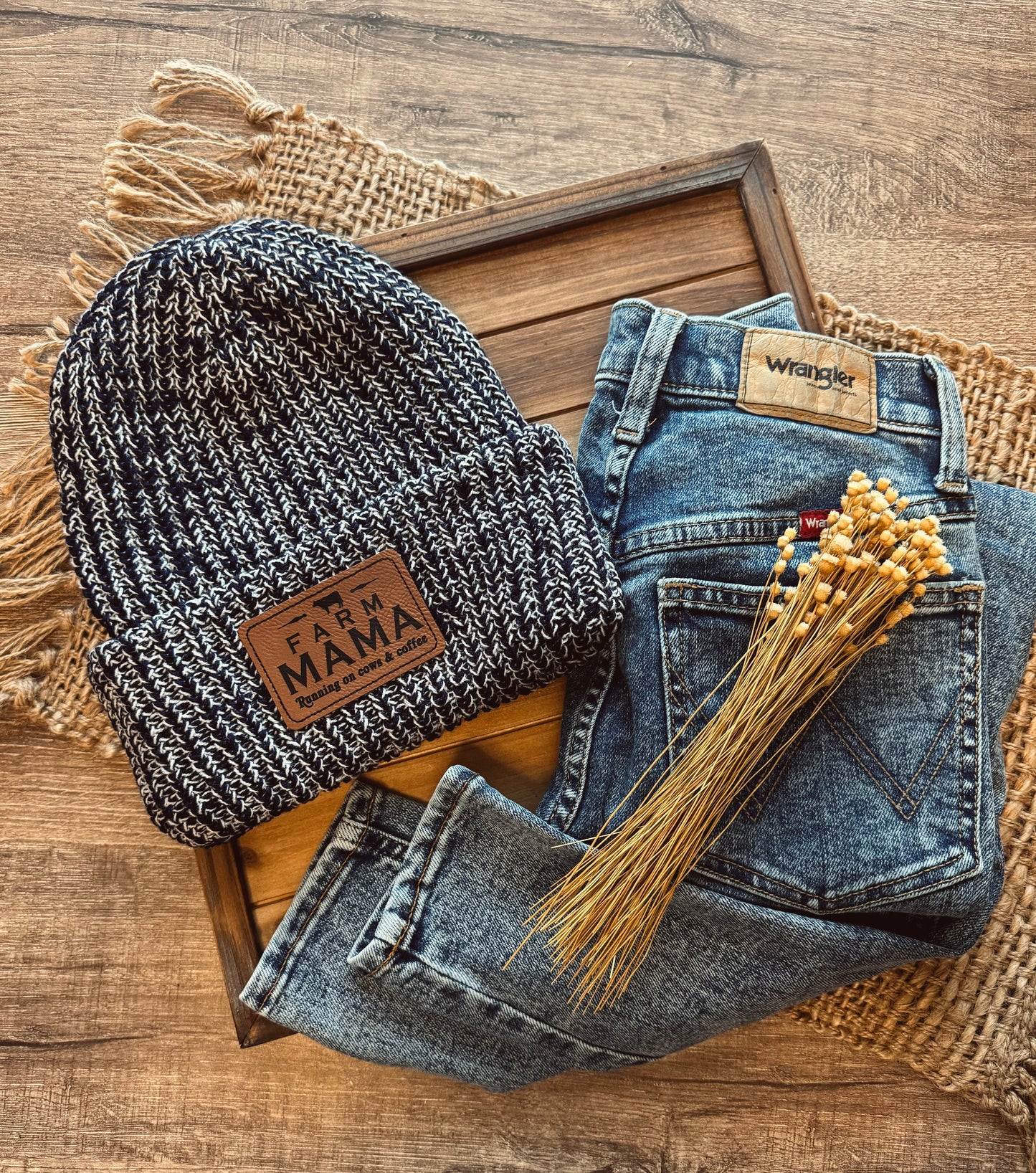 Farm Mama Chunky Knit Beanie