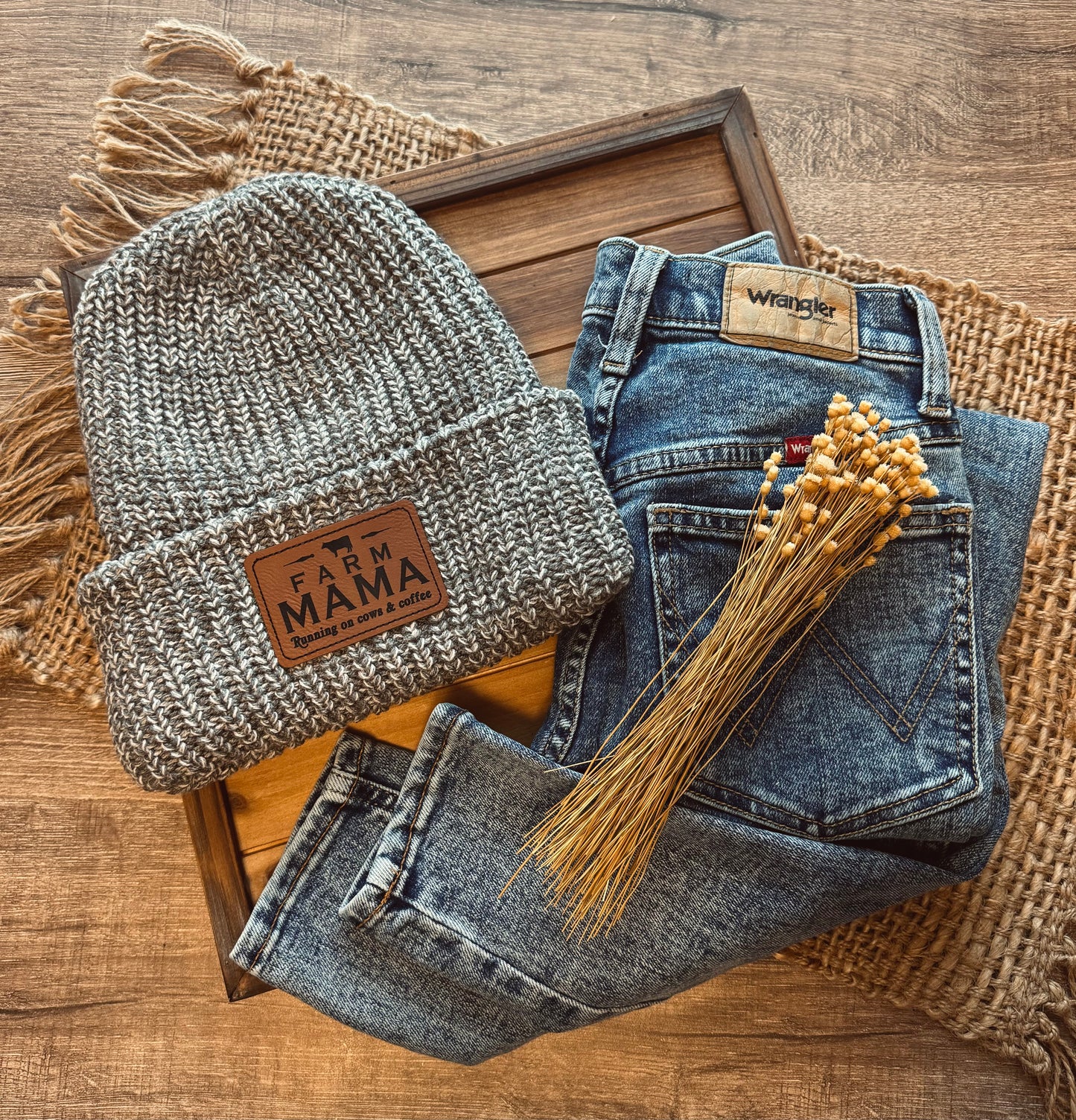 Farm Mama Chunky Knit Beanie