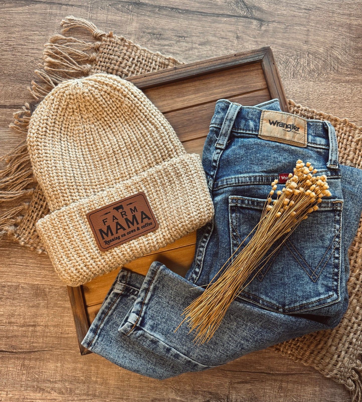 Farm Mama Chunky Knit Beanie