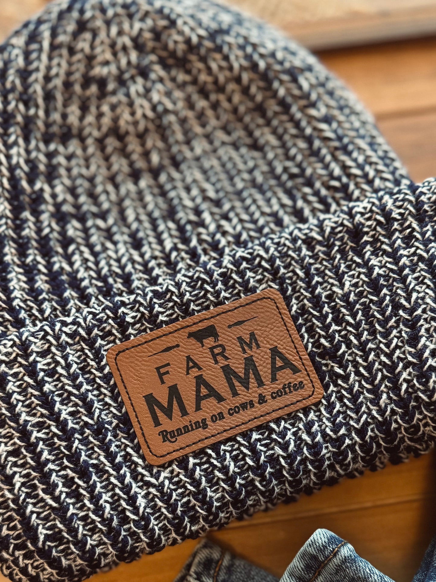 Farm Mama Chunky Knit Beanie