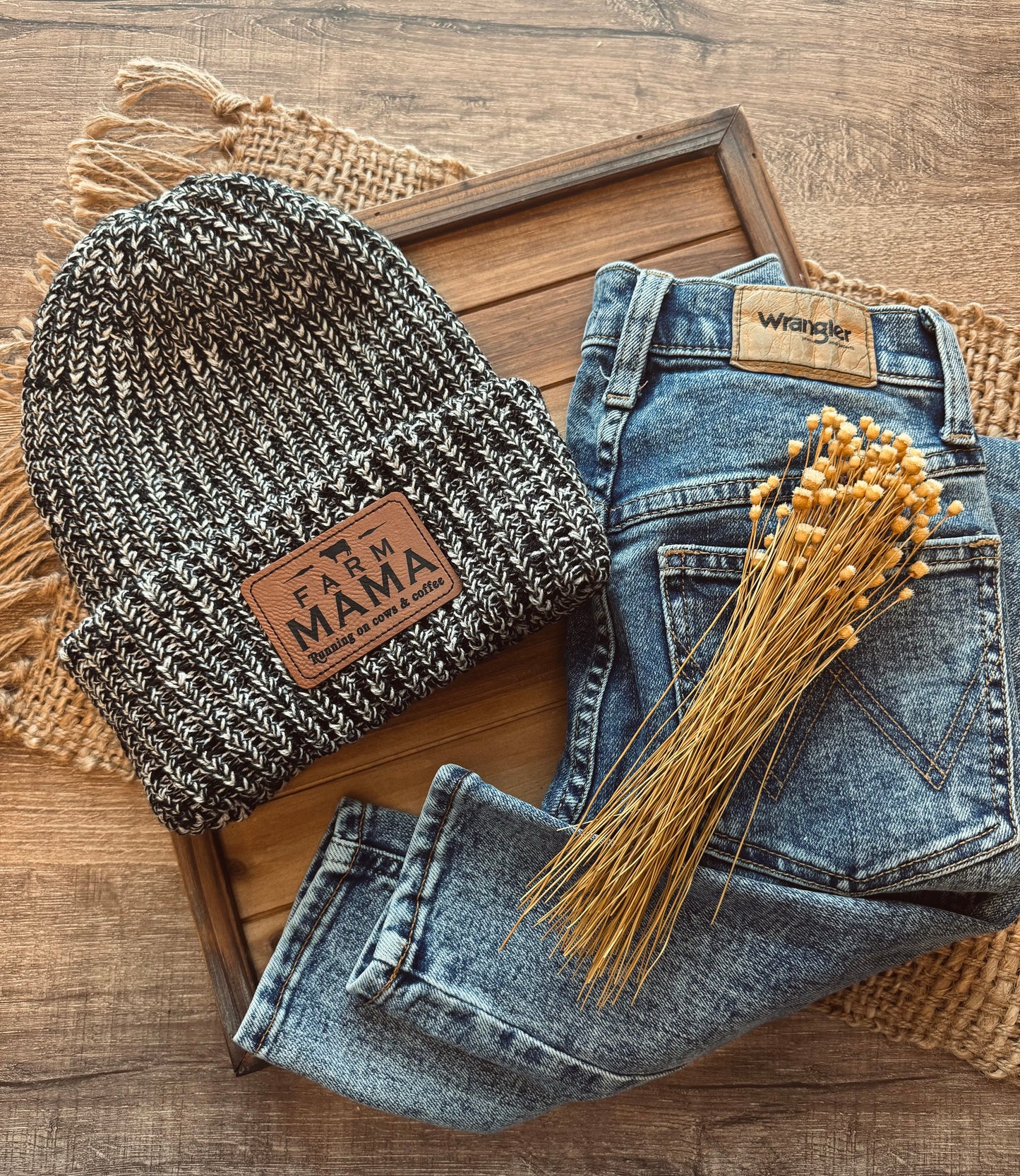 Farm Mama Chunky Knit Beanie