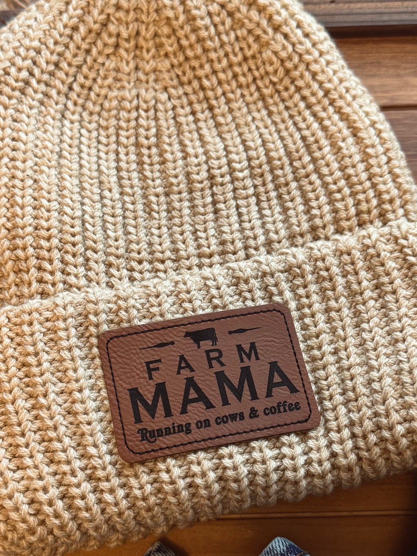 Farm Mama Chunky Knit Beanie