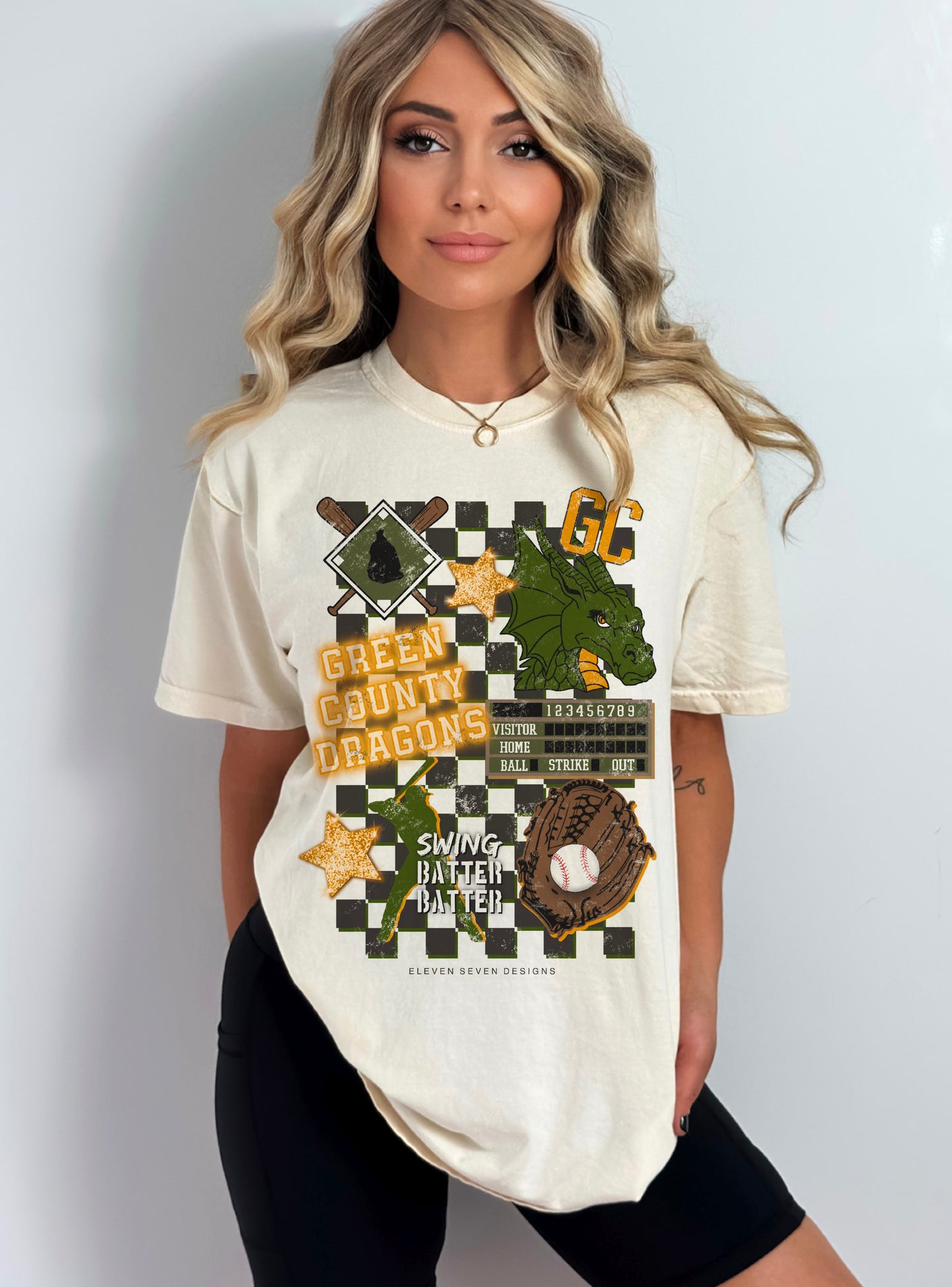 Green County Baseball Tee